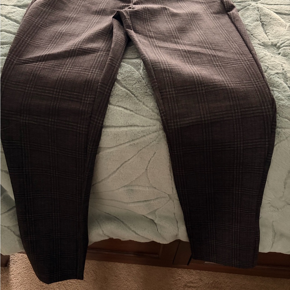 Plaid Dark Gray Pants